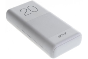 16372170 Внешний аккумулятор G81, Powerbank, 20000 mah, White 30013917 GOLF
