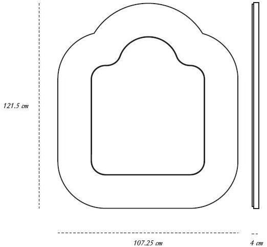 Scarlet Splendour Прямоугольное зеркало в настенной раме Vanilla noir sun-id-1473954 - Вид №3