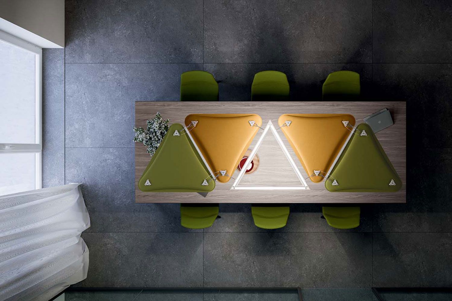 Алюминиевый акустический светодиодный подвесной светильник Quadrifoglio Group Design Lighting ARCH-00005654 - Вид №1