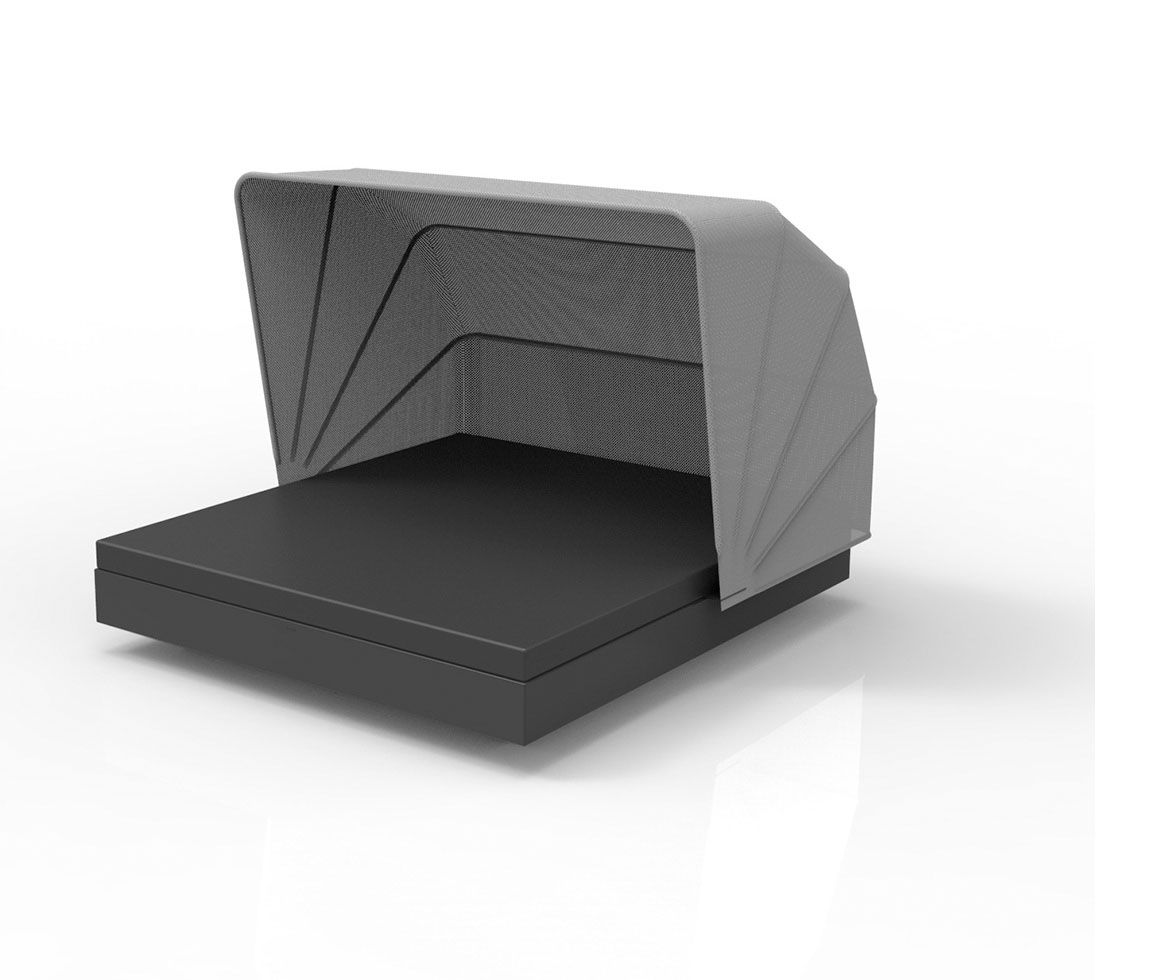 088218 Кровать cо складным навесом Vondom Vela