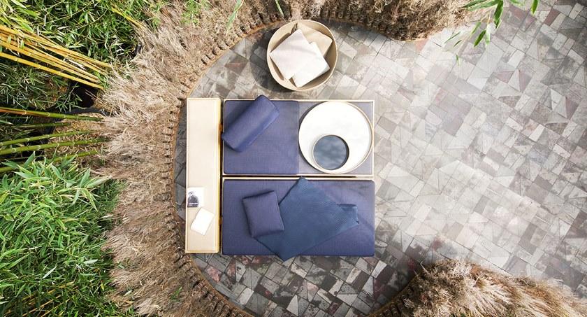 Paola Lenti Садовая скамейка из кедра Toku sun-id-1409026 - Вид №1