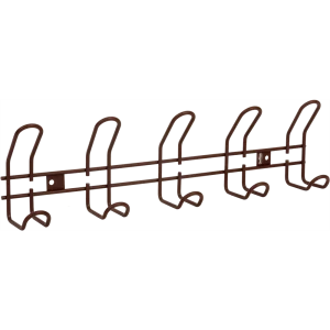 Вешалка настенная SHT-WH14-5 48.5х13 см, металл, цвет коричневый муар