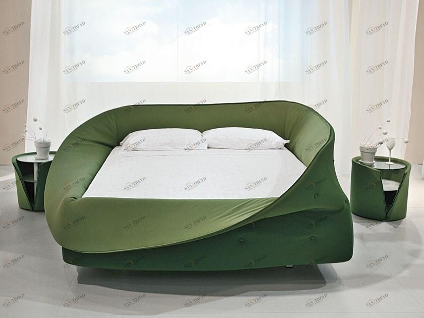 Lago Кровать двуспальная с обивкой Colletto sun-id-1364733