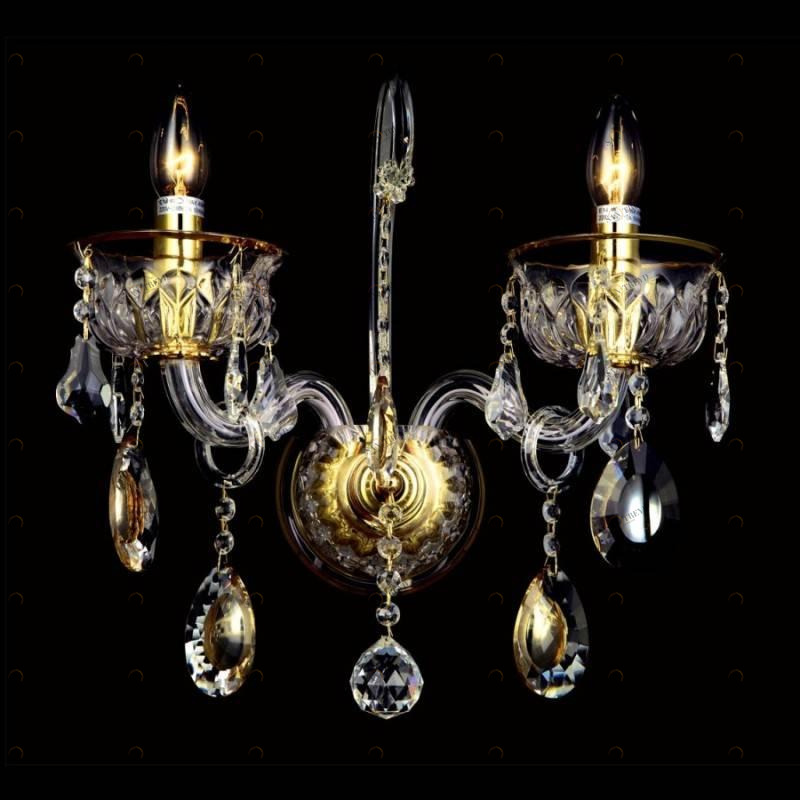 Бра Crystal Lux Ice New AP2 CRYSTAL LUX СВЕЧА 077379 Прозрачный;серебро 