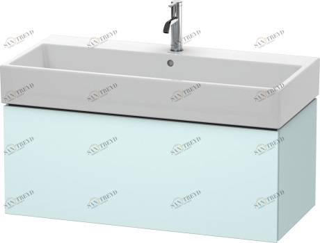 LC617800909 L-Cube Тумбочка подвесная Светло-голубой матовый декор Duravit
