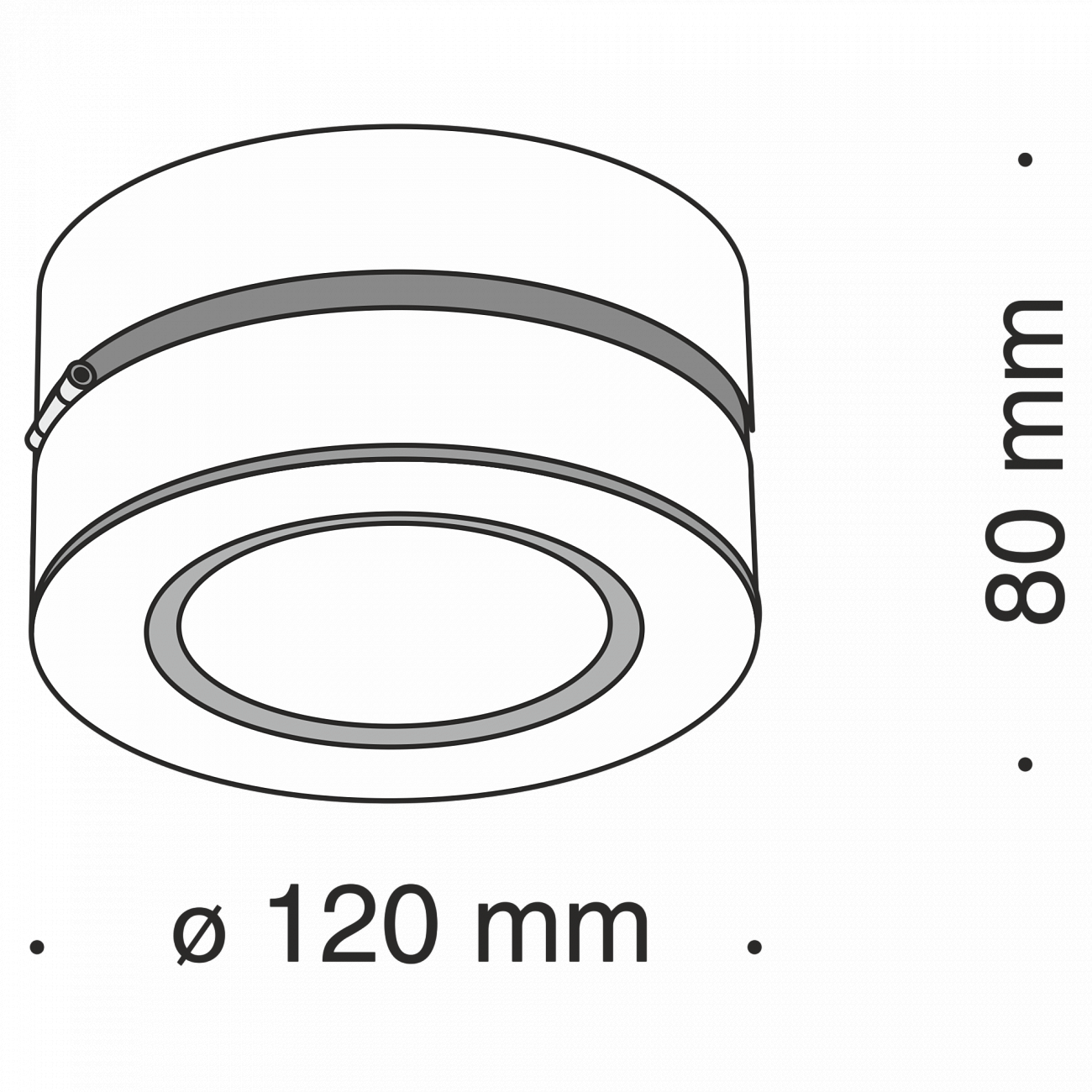 Спот потолочный светодиодный поворотный 8 см черный Treviso C023CL-L20B4K TECHNICAL CEILING & WALL, ЭЛИТНЫЕ 00-3957012 Черный  - Вид №2