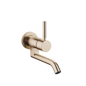 МЕТА Смеситель для раковины, однорычажный, настенный, без донного клапана - Brushed Champagne (золото 22 карата) 36805660-46