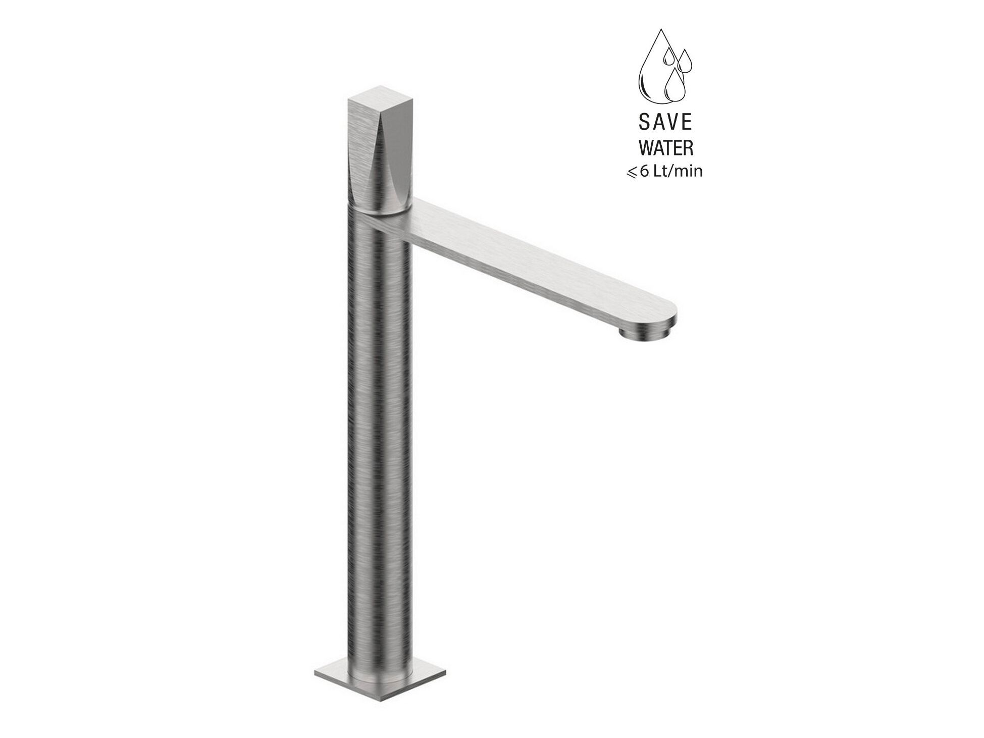 Однорычажный смеситель для раковины из нержавеющей стали Rubinetterie Frattini Aline ARCH-00122665 - Вид №1