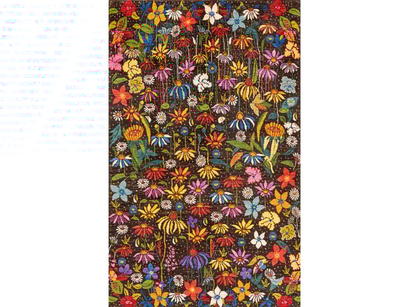 Прямоугольный шерстяной цветочный ковер Zollanvari Garden of Eden-Designer ARCH-00151082