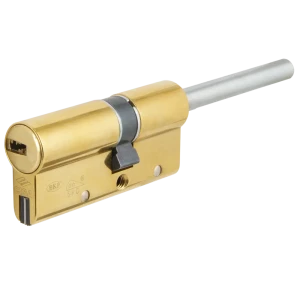 Цилиндр Cisa AP4S 0P3S7-07.66, 25x10x25 мм, ключ/шток, цвет латунь, без вертушки 82393107 STLM-2039148