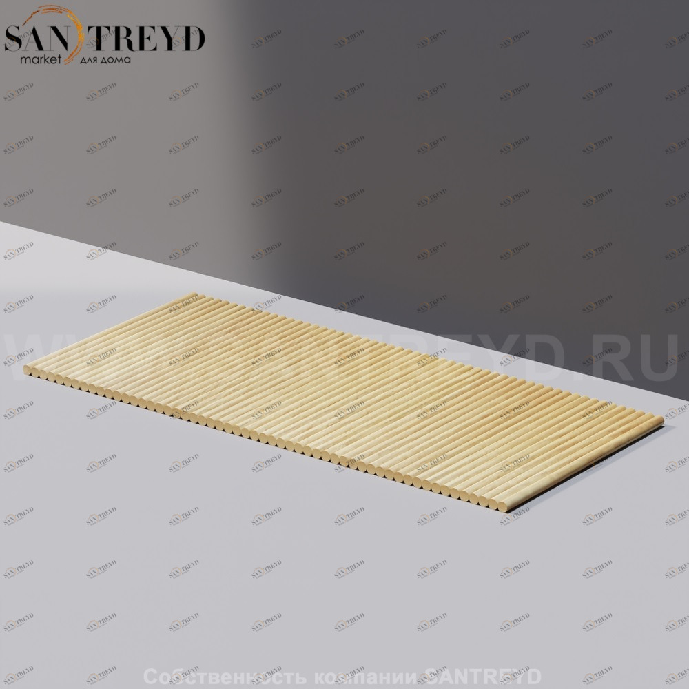 Agape TAPIRO Коврик из дерева 110 см под светлый дуб AKAR0524LRN