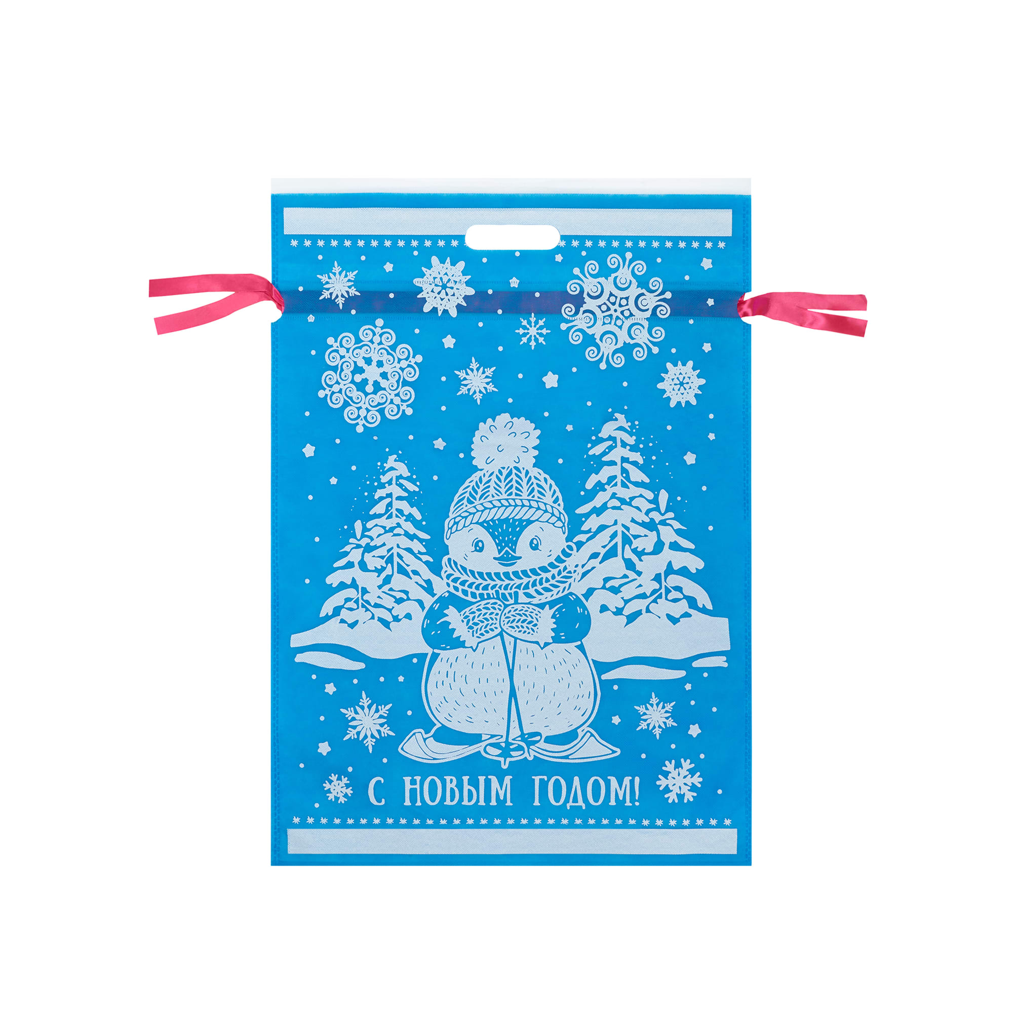 82404198 Мешочек с лентой 40x45 см цвет голубой Santreyd  - Вид №1