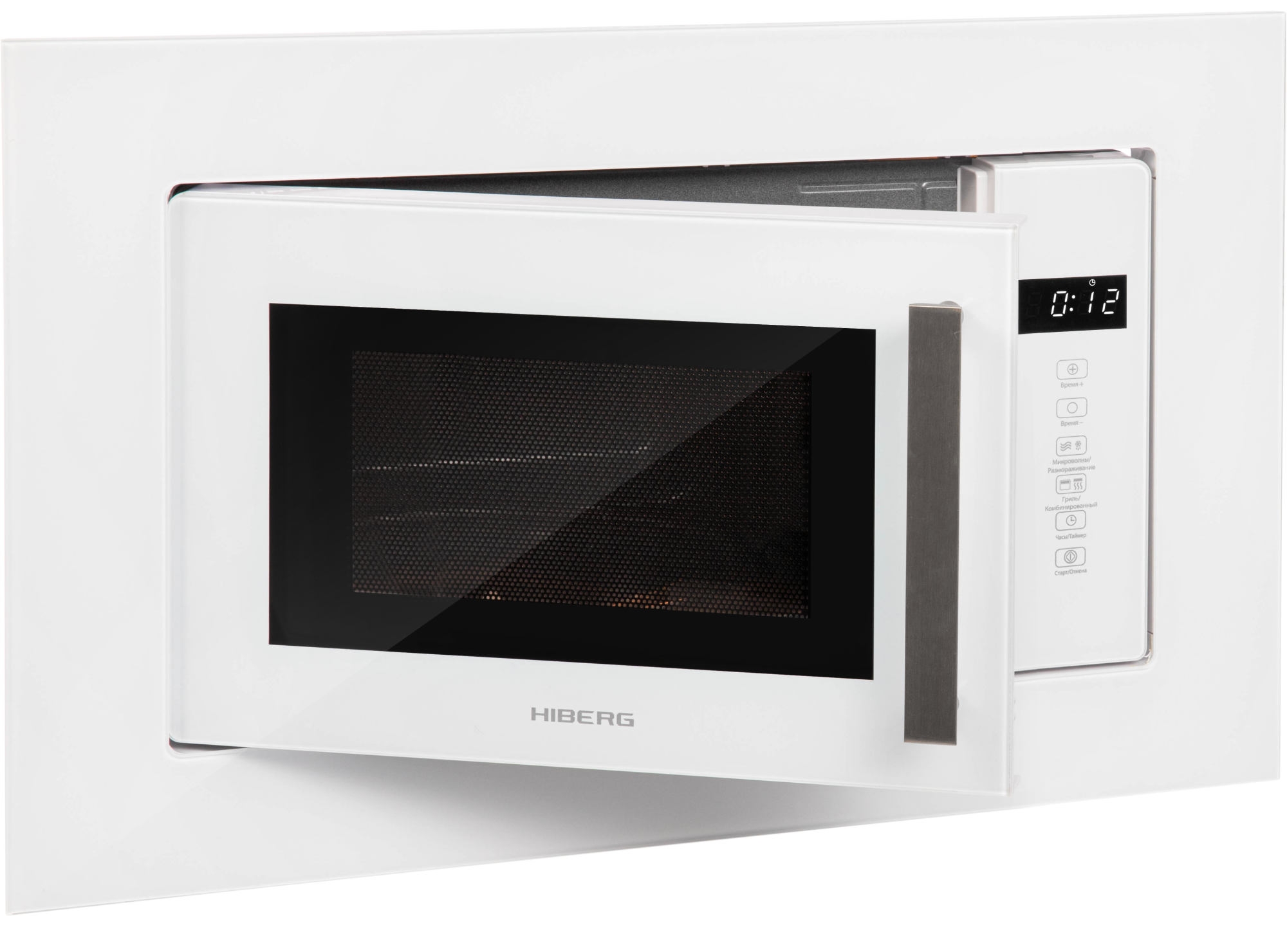 9079331 Встраиваемая микроволновая печь HIBERG VM 6502 W белый STDN-0094015 - Вид №4