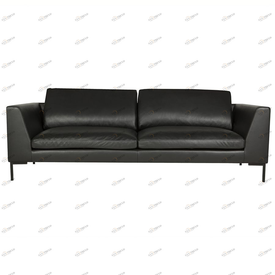 Диван Tokyo, трехместный, черный, обивка Matrix Sits S1671