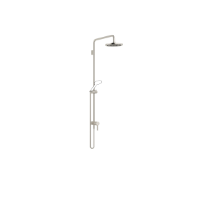 Showerpipe с однорычажным смесителем для душа без ручного душа FlowReduce - матовая платина