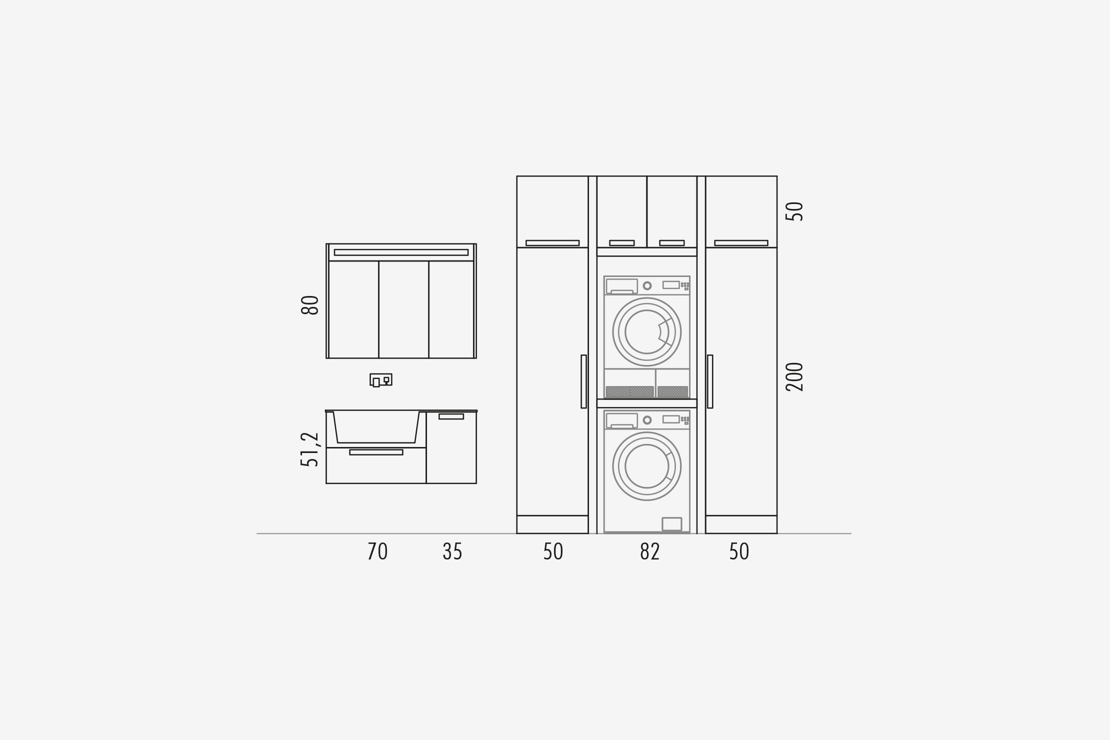 Комплект мебели 09 Arcom Gres / laminam STARC267 - Вид №4