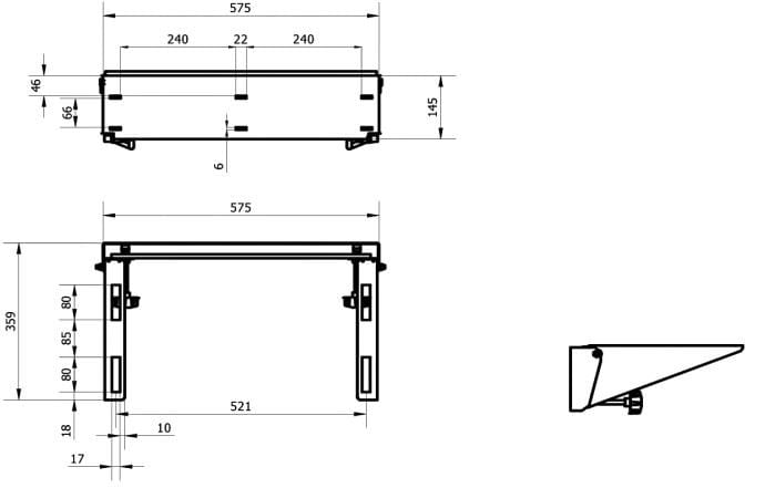 Металлическая подставка для раковины Thermomat Basic ARCH-00141865 - Вид №2
