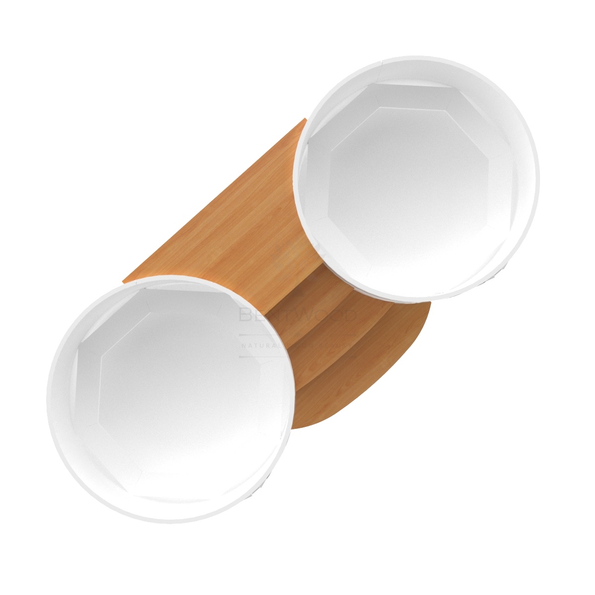 2102 Подиум на 2 купели D 1.8 лиственница натуральная Alyarus  - Вид №2