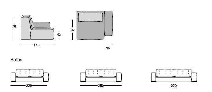 Тканевый диван Marac облако ARCH-00093547 - Вид №1