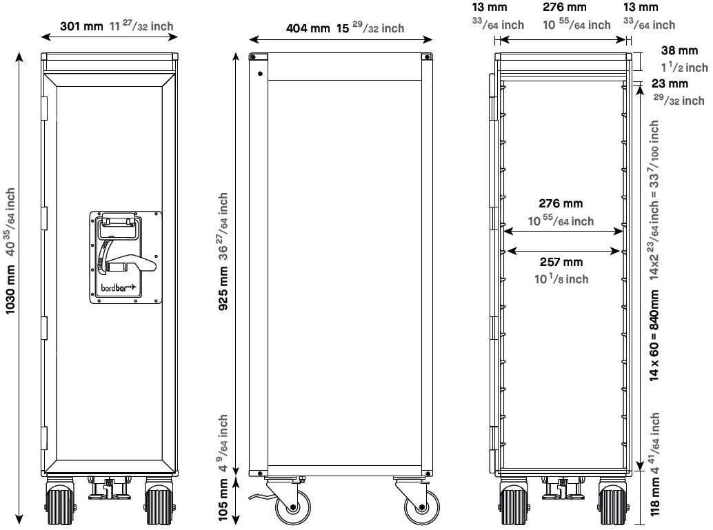 Офисный ящик из анодированного алюминия на колесиках Santreyd sun-id-1463356 - Вид №2