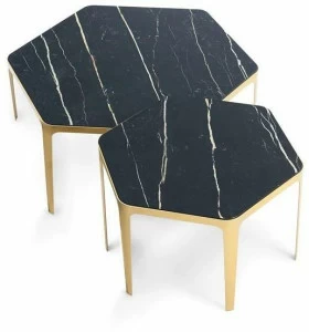 Bonaldo Шестиугольный керамический журнальный столик Panorama