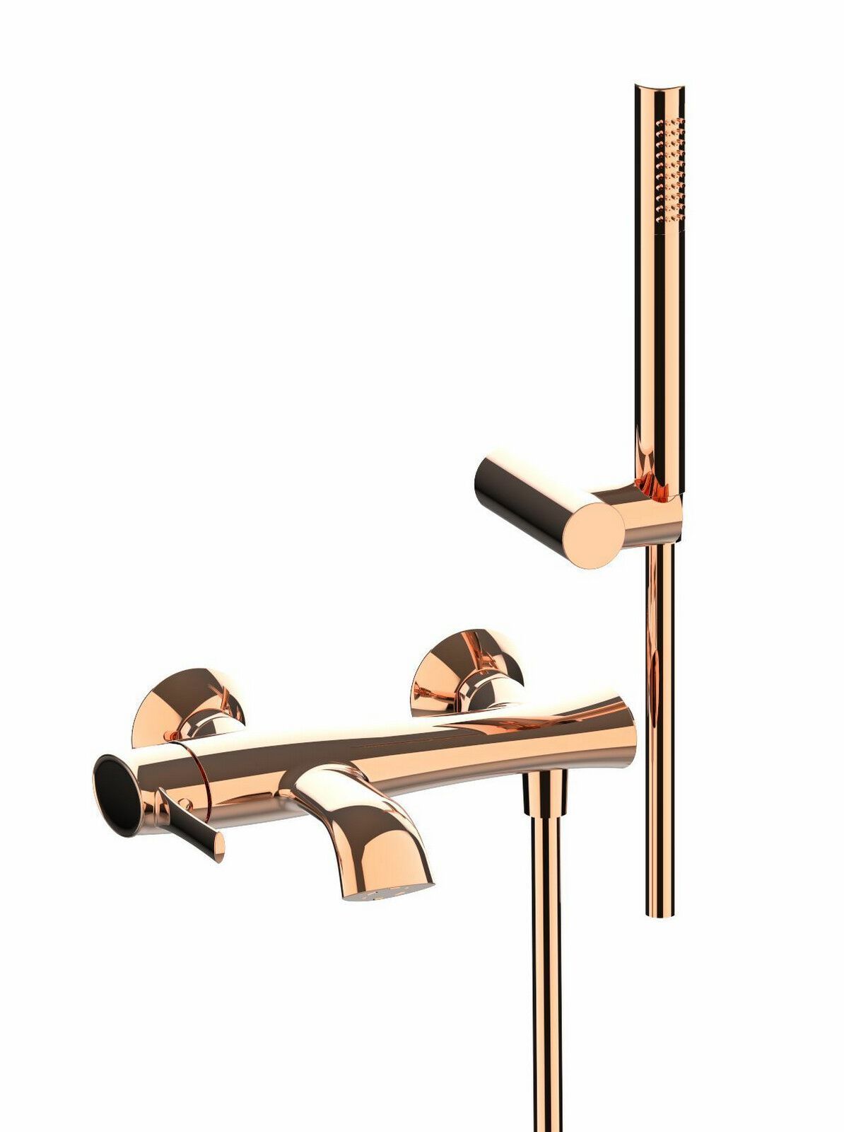 Внешний настенный смеситель для ванны с ручным душем Rubinetterie Frattini Delizia ARCH-00044558 - Вид №5