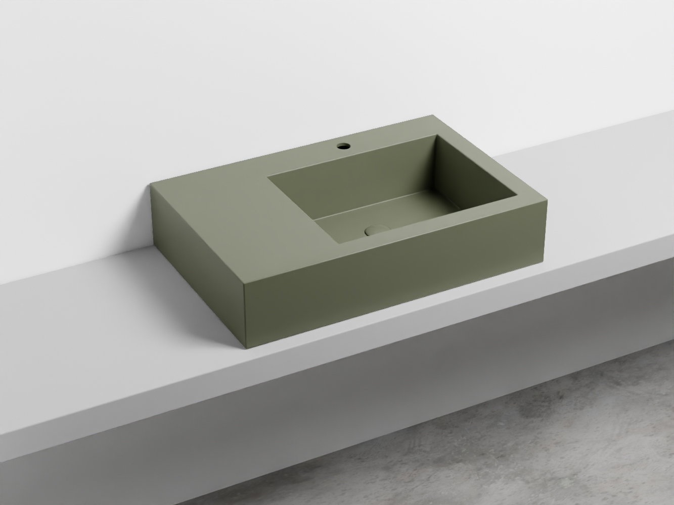 NALAMDX-AG Керамическая раковина с 1-им отверстием, чаша справа cielo I Narcisi Ceramica Cielo