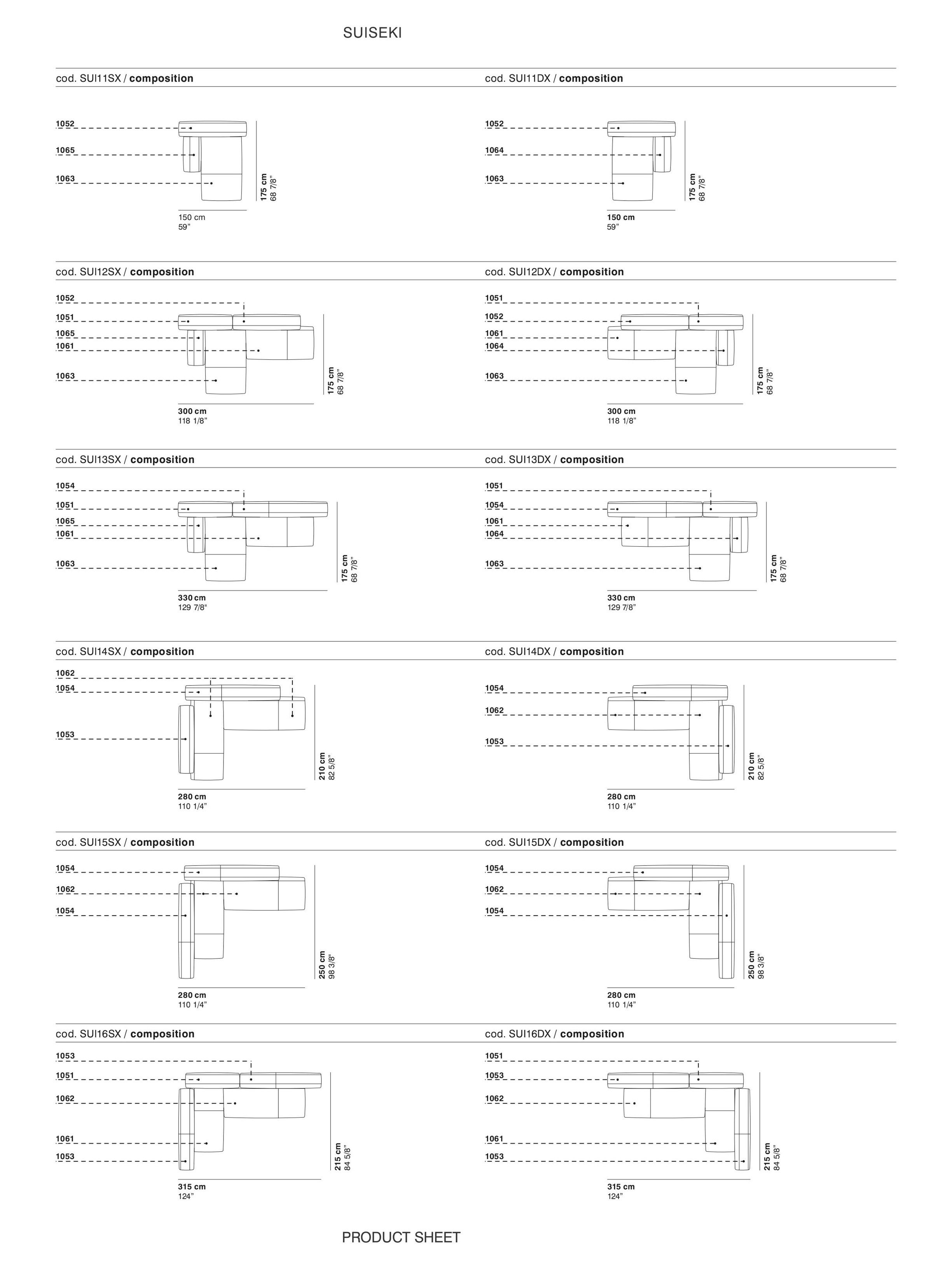 Модульный тканевый диван La Cividina Suiseki ARCH-00036892 - Вид №17