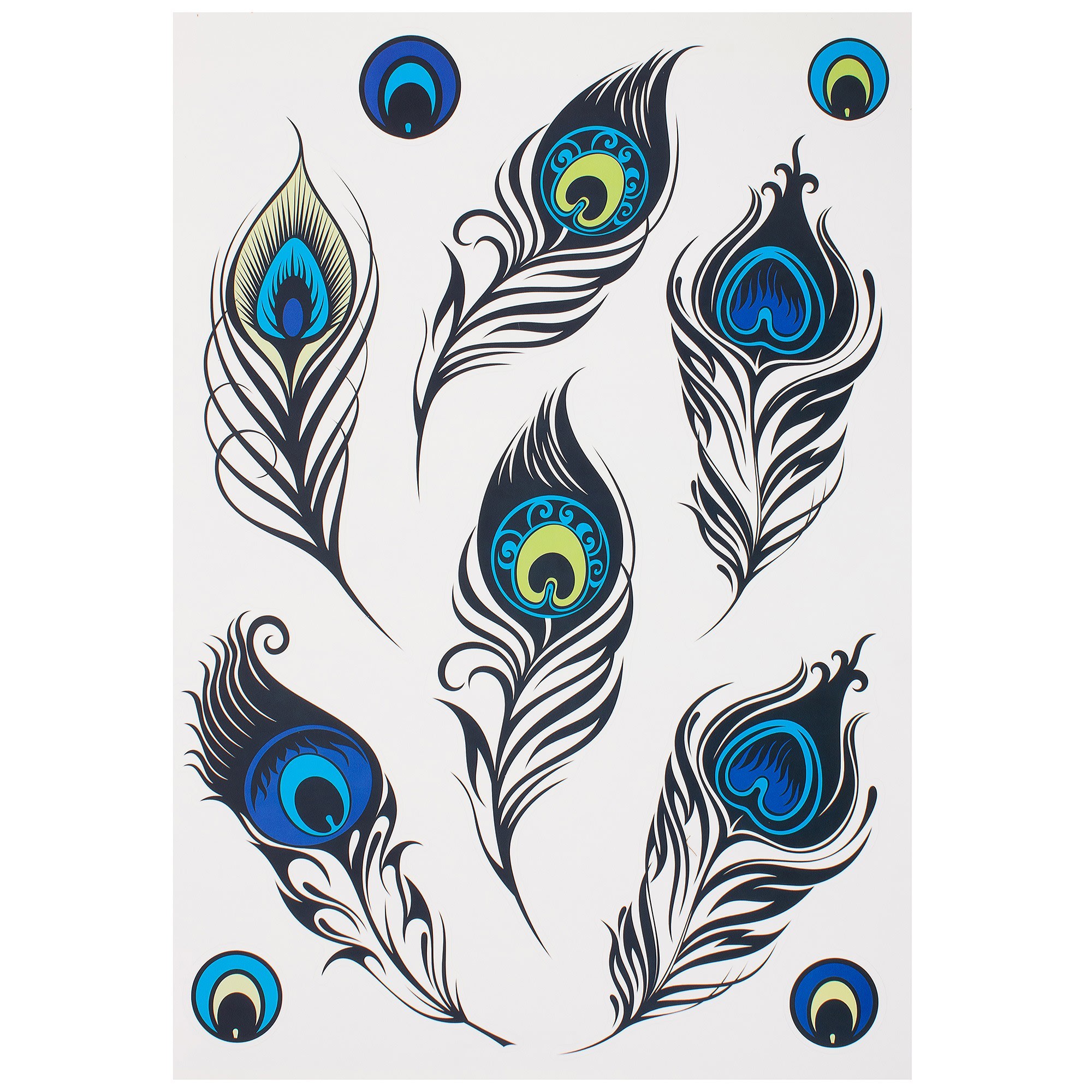 18760913 Наклейка «Роскошные перья» Декоретто Santreyd 