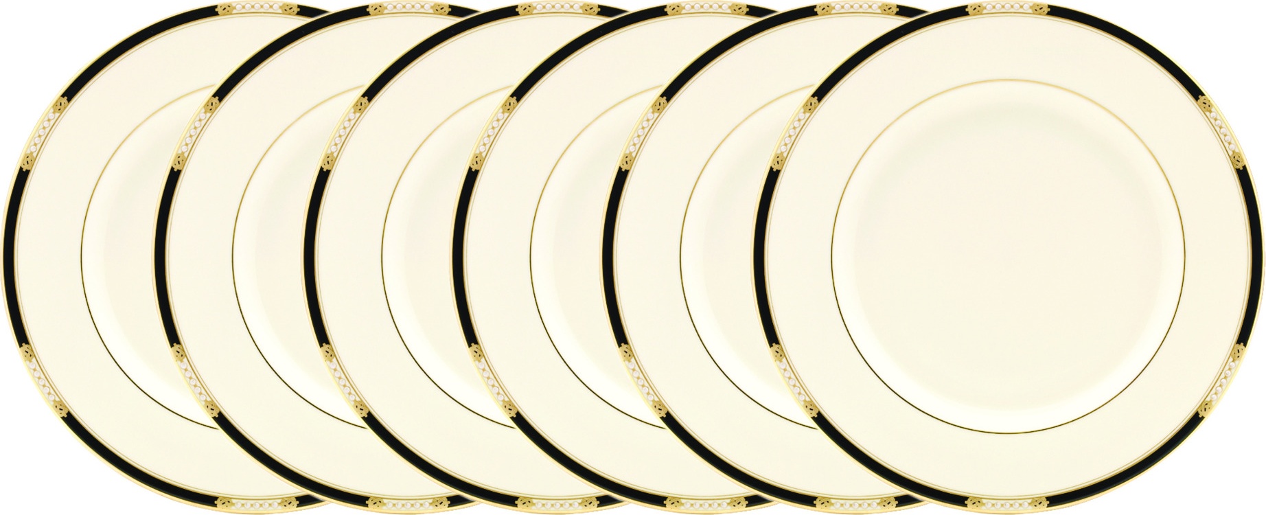 10667284 Lenox Набор из 6 тарелок обеденных Lenox "Подлинные ценности" 27см Фарфор костяной 