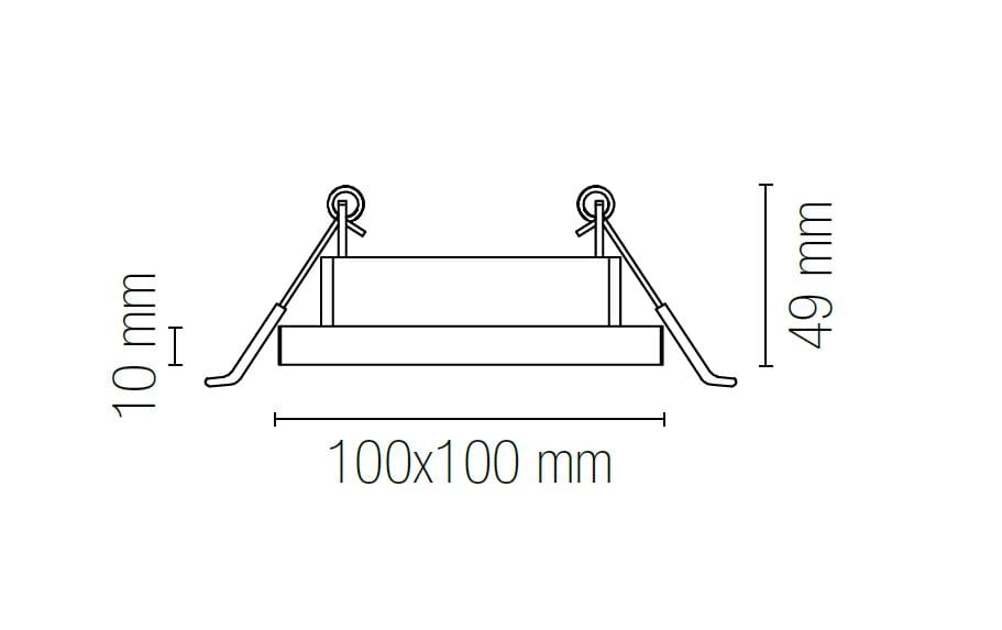 Квадратный гипсовый прожектор Fan Europe Lighting INTEC ARCH-00110270 - Вид №2