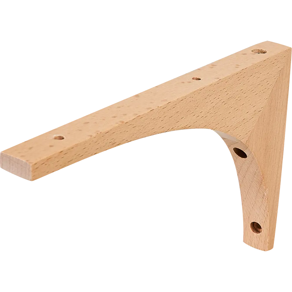 SPACEO Кронштейн деревянный для полок с лакированной отделкой 85002138 STLM-1097023