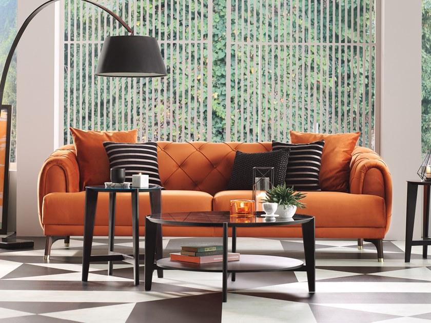 Enza Home Тафтинговый 3-местный диван из ткани Navona sun-id-1516562 - Вид №17