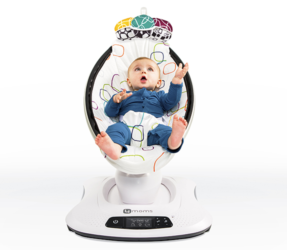 Кресло-качалка детское МамаРу 4.0 мультиплюш 4MOMS  322508 Белый Santreyd  - Вид №1