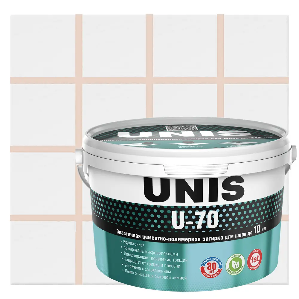Затирка цементно-полимерная U-70 цвет багамы 2 кг Unis STLM-2074541