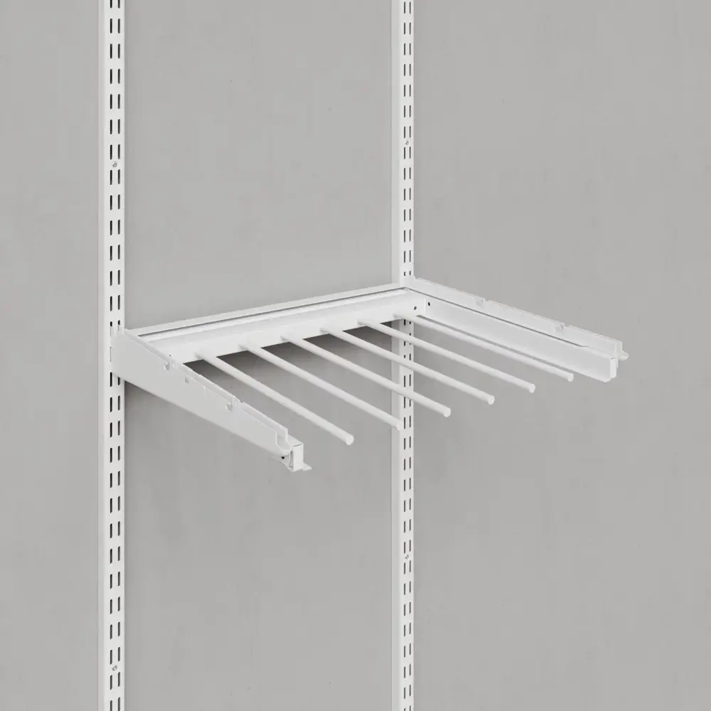 Выдвижная брючница 46.3x2.8x44 см металл цвет белый ТИТАН-GS STLM-2199258