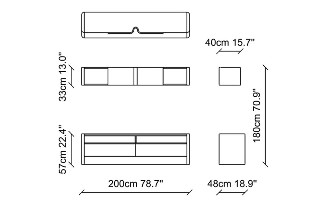 Деревянный шкаф для телевизора с ящиками NDESIGN Ezora ARCH-00060617 - Вид №8