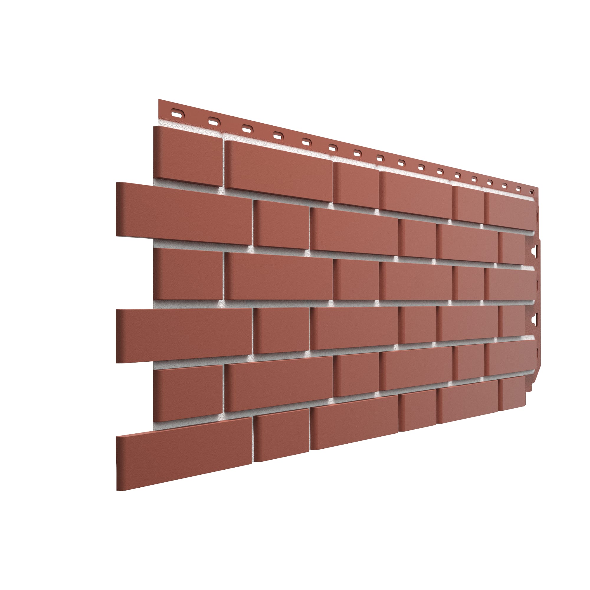 82402505 Фасадная панель Кирпич гладкий цвет тёмно-красный Santreyd  - Вид №1