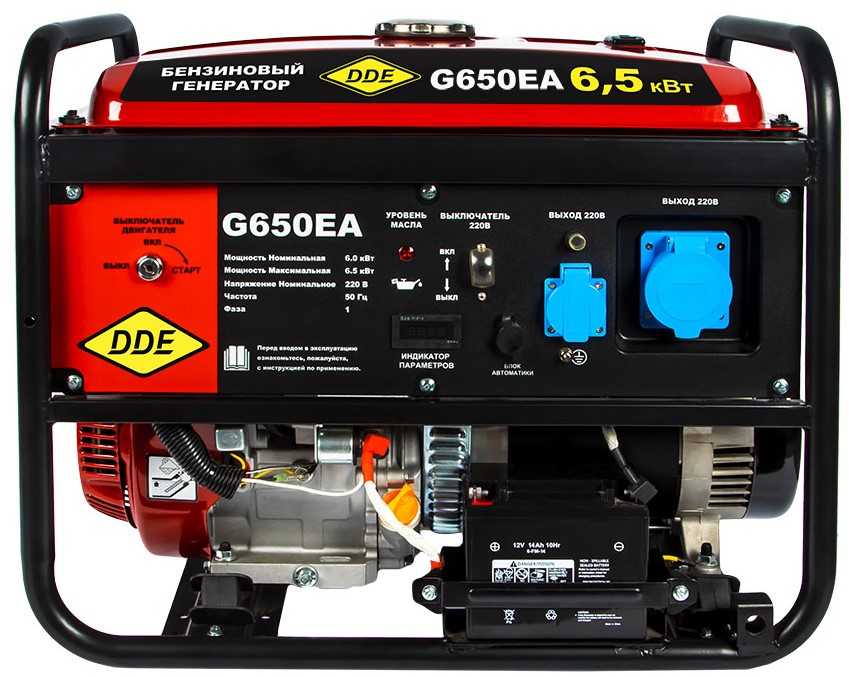 Электрогенератор   бензиновый DDE G650EA 1312152 STDN-0065689 - Вид №1