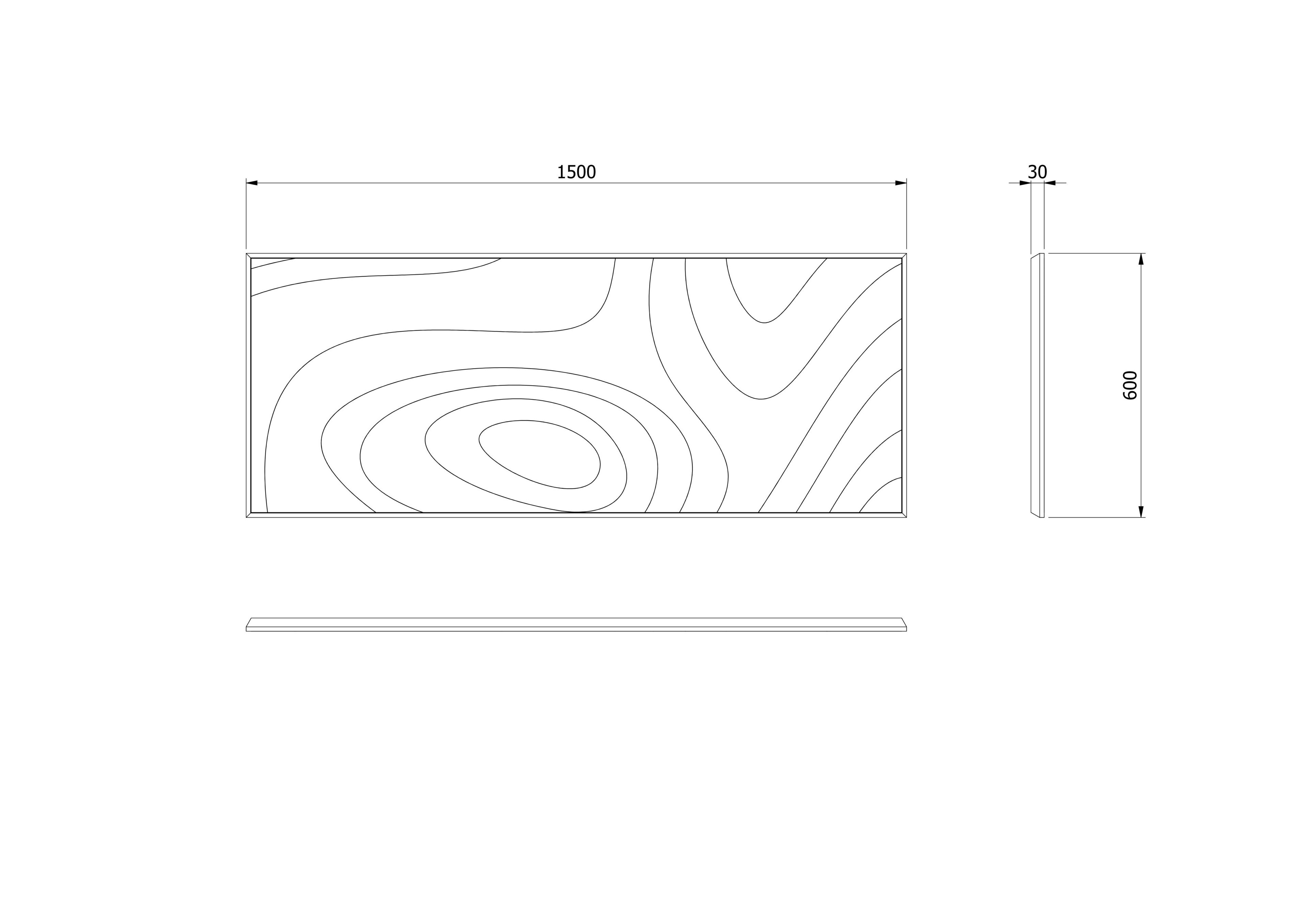Прямоугольное зеркало с рамой стены Agon Essence RE-WOOD ARCH-00084503 - Вид №3