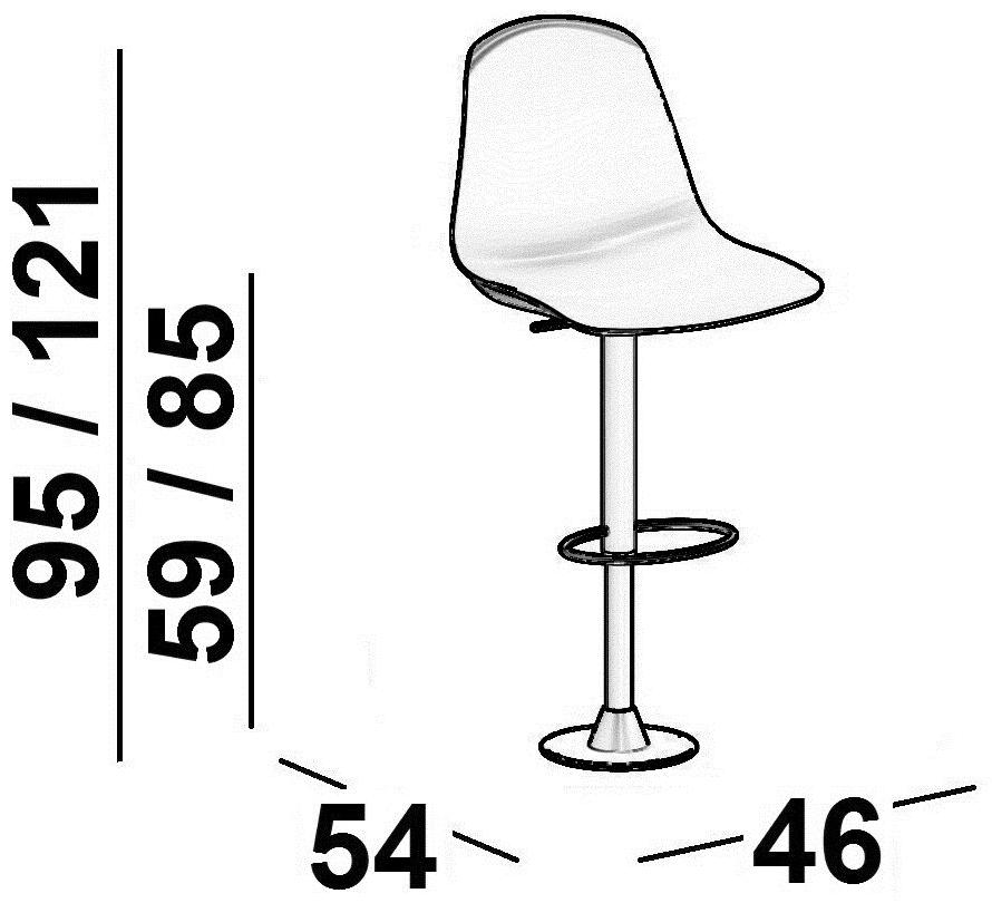 Luxy Вращающееся кресло из полипропилена Epoca sun-id-1451057 - Вид №3