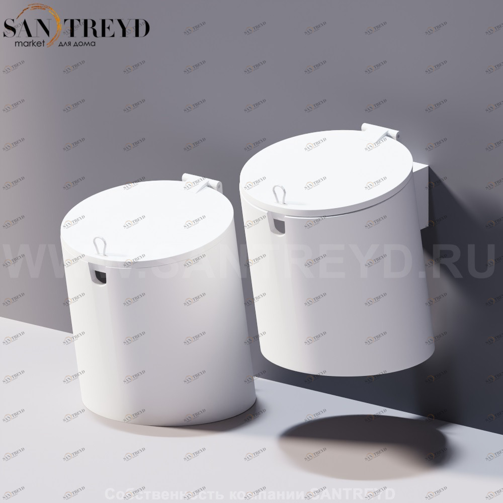 Agape MIDI BASKET Корзина для мусора белая ACOM0601Z