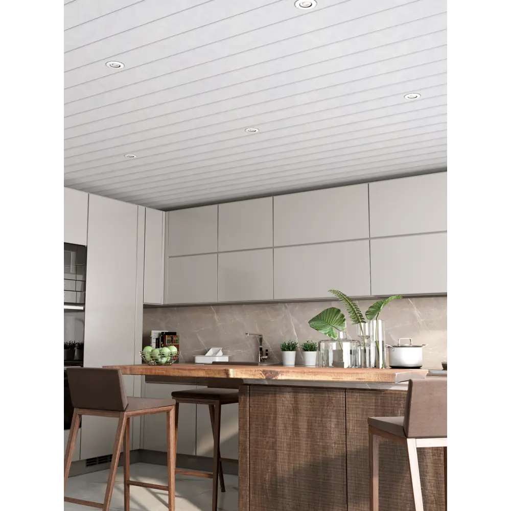 Набор реек 3x1.05 м цвет белый мрамор CESAL STLM-2191941