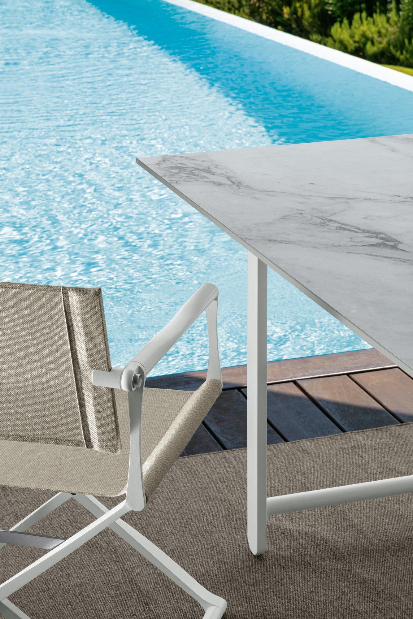 Алюминиевый садовый стол и столешница из керамогранита Talenti Riviera ARCH-00035215 - Вид №5