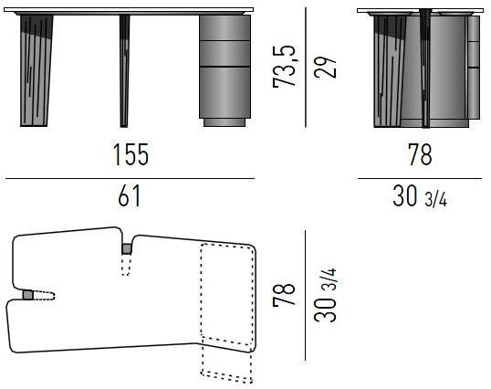Minotti Письменный стол Jacob sun-id-1465412 - Вид №2