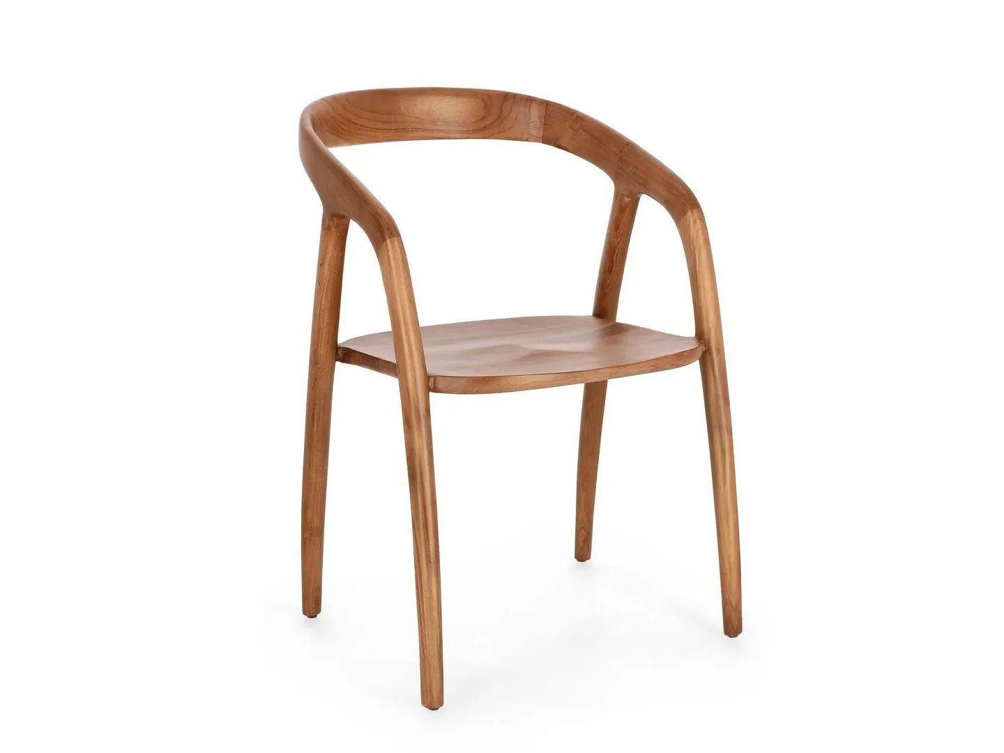 Стул из тикового дерева с подлокотниками BIZZOTTO DOTTY ARCH-00078735