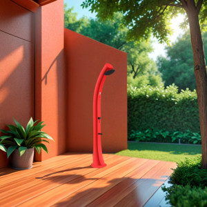 Поли солнечный открытый душ с душем