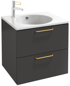 EB2520-R8-N18 Тумба под столешницу 60 см, 2 ящика, золотая ручка JACOB DELAFON ODÉON RIVE GAUCHE