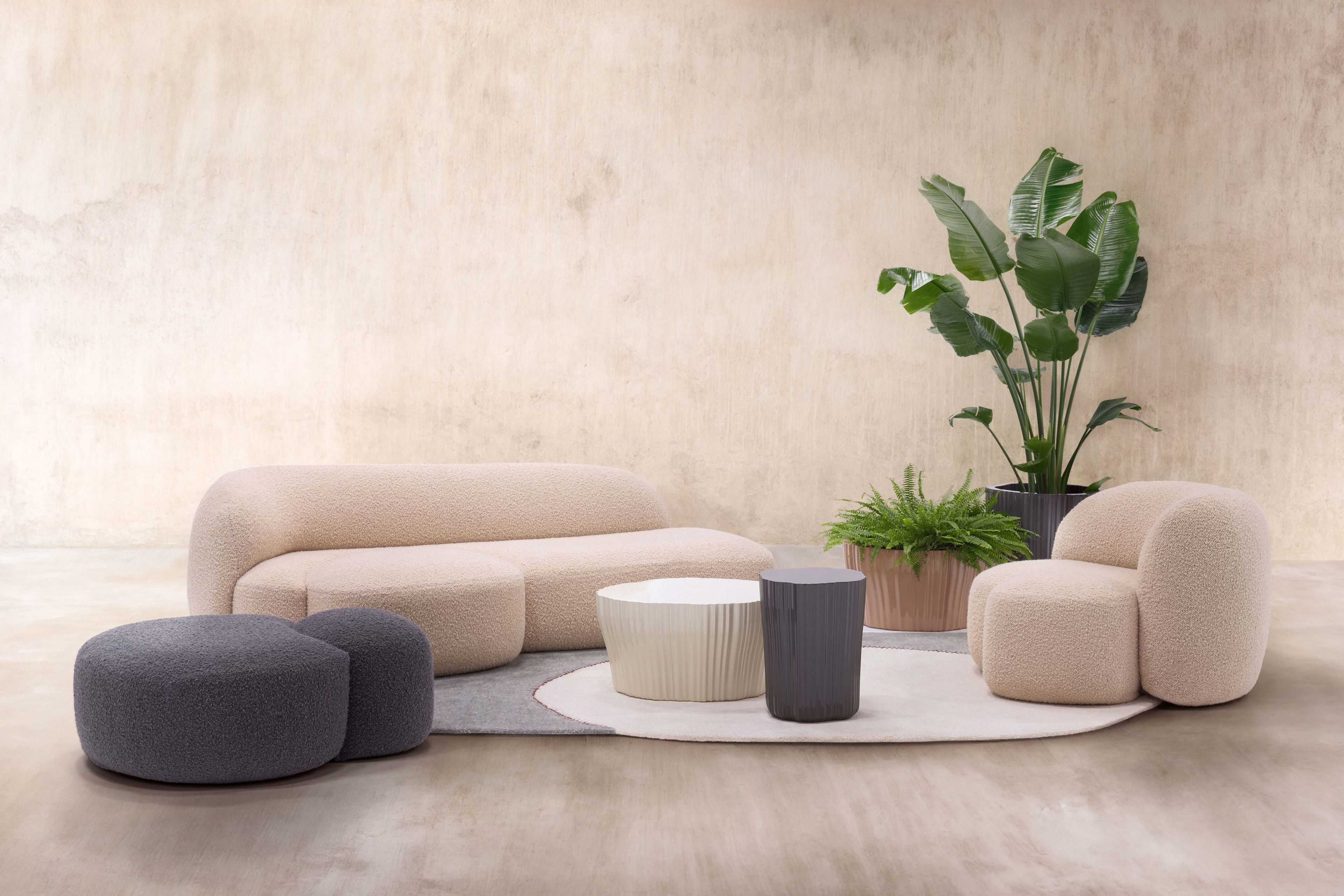 Высокий круглый журнальный столик из переработанного материала Kartell CORTEZA ARCH-00077922 - Вид №1