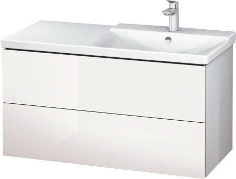 LC625201414 Тумбочка подвесная L-Cube #LC6252 1020 x 481 мм Терра, декор Duravit - Вид №2